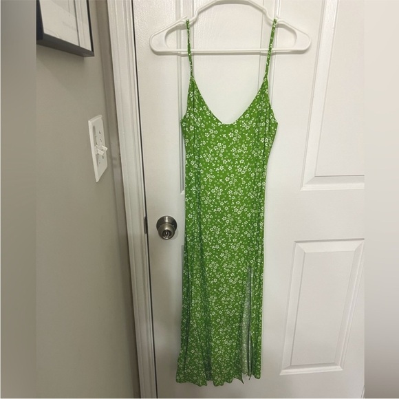 Reformation Green Floral Women's Dress size 2 - Picture 3 of 3